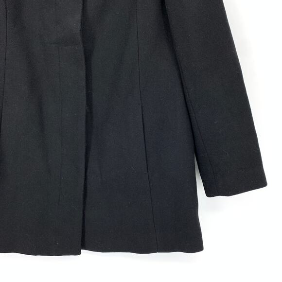 J. Crew Factory Bow Detail Peacoat Womens Size 10 Black Wool Blend NEW - Picture 4 of 7